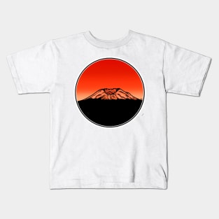 Mt St Helens Sunset Kids T-Shirt